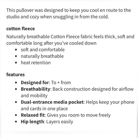 Lululemon & Go Endeavor Long Sleeve Crewneck Sweatshirt Size 2 - Picture 2 of 6